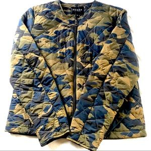 Mens Quilted Camo Guess Jacket